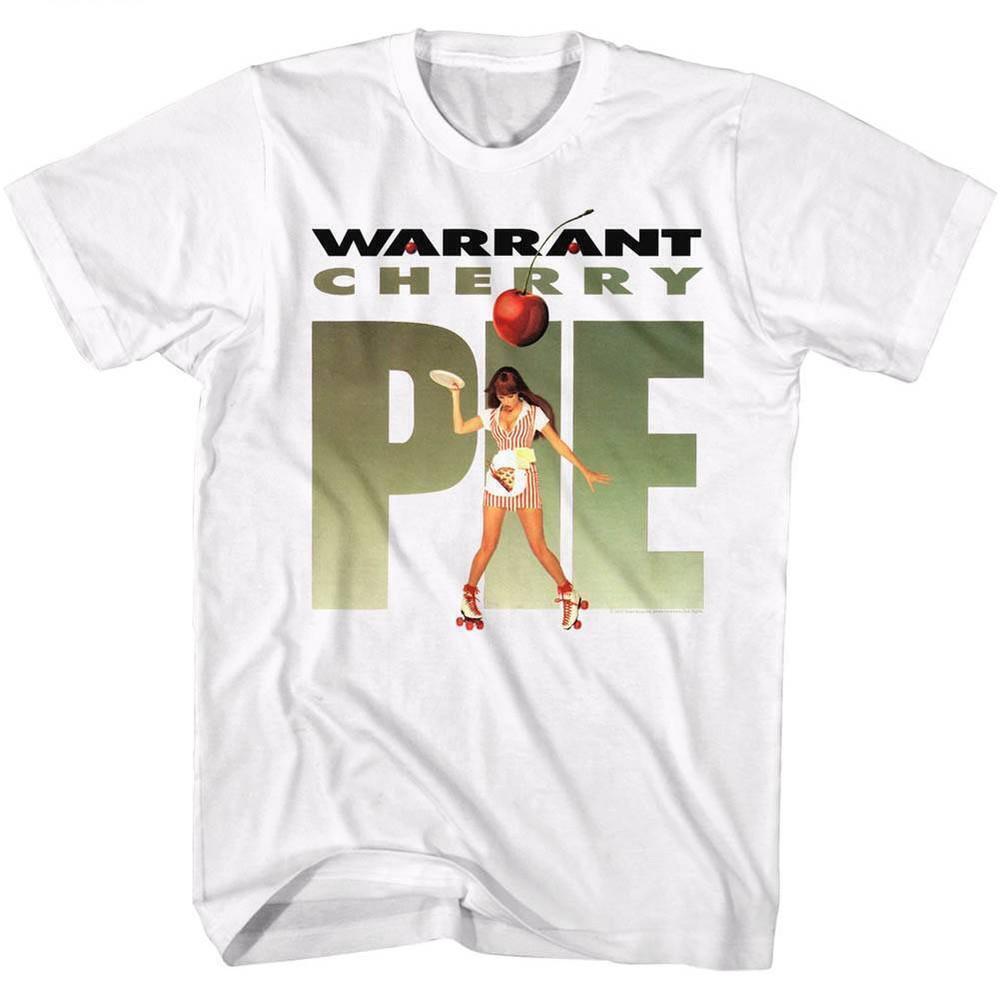 Warrant Cherry Pie 2 White Adult T Shirt